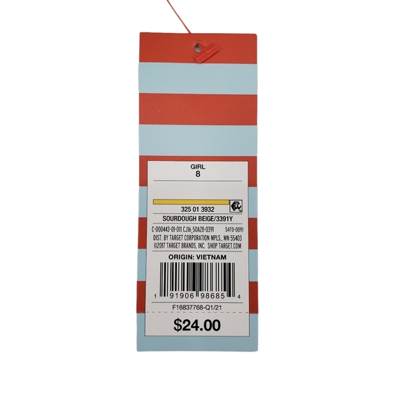 NWT Cat & Jack Girls School Uniform Pants Size 8 - Two Pack Sourdough Beige - Picture 7 of 7